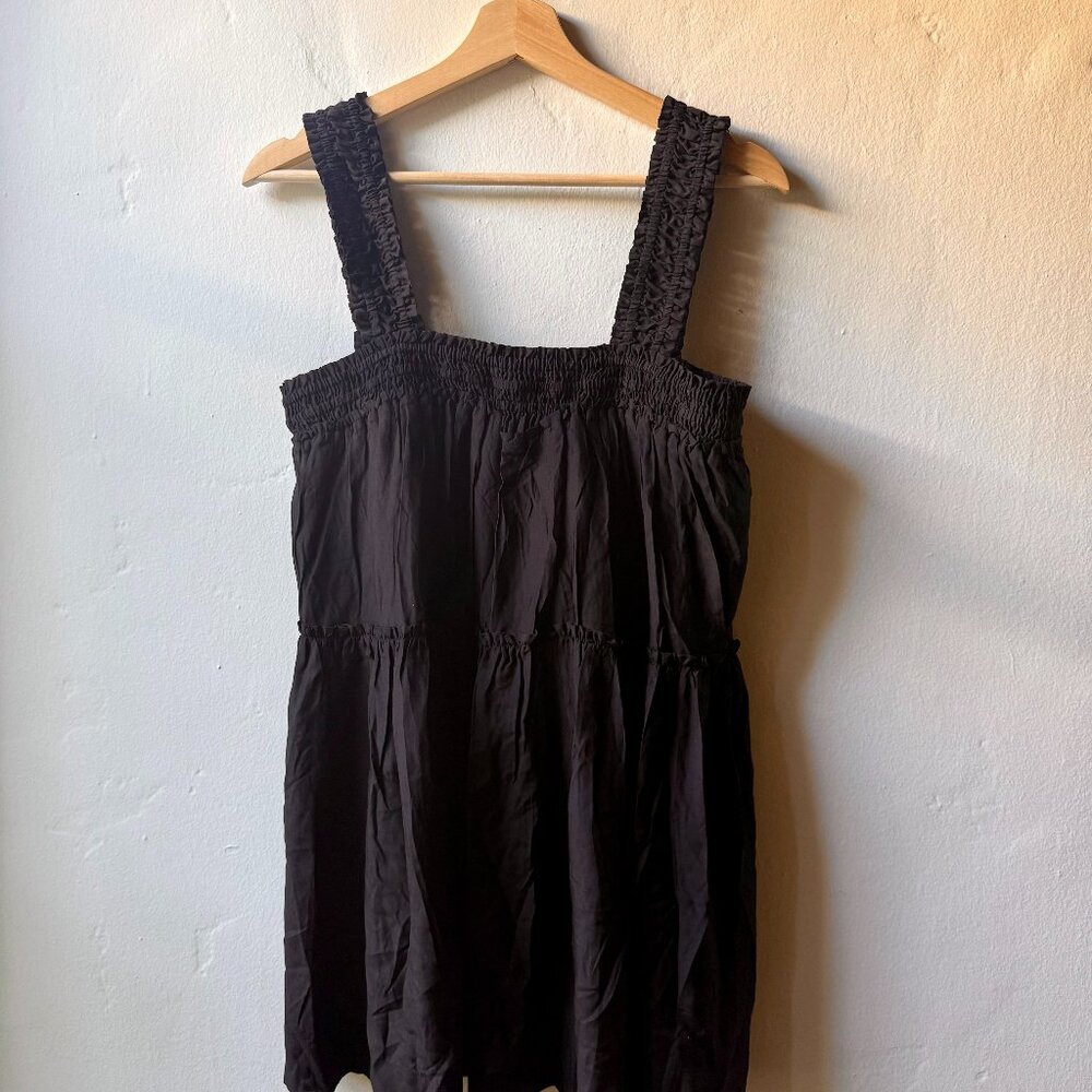 Peony, Gathered Mini Dress, Noir, Small, NWT - Picture 5 of 8